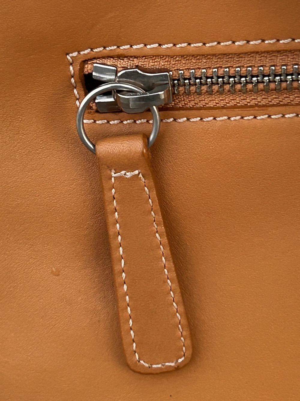 Vintage Coach 9858 Tan Glove‑Tanned Leather Drawstring Backpack - Picture 5 of 16
